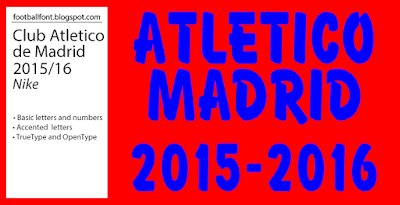 Atletico Madrid 2015-2016 Font